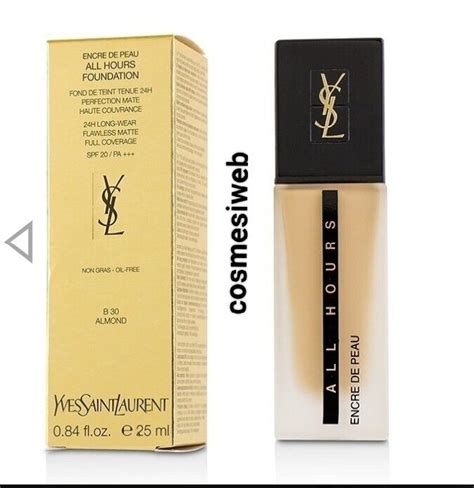 yves saint laurent fondotinta b30 almound|ALL HOURS FOUNDATION .